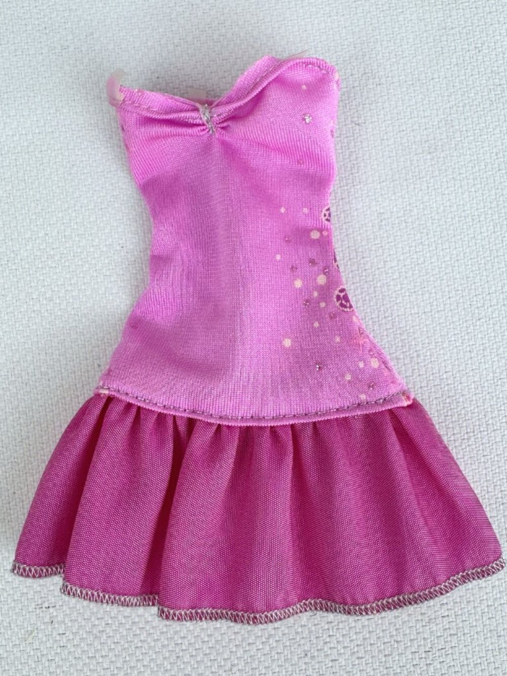 🍓5/$15 2010 Barbie Glitter Glam Vacuum Dress Mattel